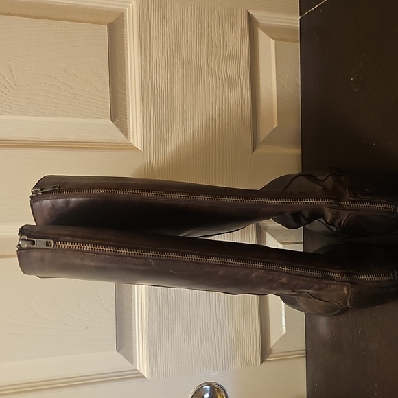 Frye Melissa Chocolate Brown Leather Knee High Riding Boots - Picture 2 of 8